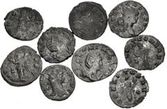 Large Lots ROMAN. Imperial. Lot of thirty-one (31) Antoniniani of Gallienus and Salonina. Includes: Gallienus (28) // Salonina (3). Fine to VF, most silvered. LOT SOLD AS IS, NO RETURNS. Thirty-one (3