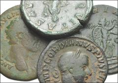 ROMAN. Imperial. Æ from Antoninus Pius to Philip I. Includes: Antoninus Pius / Pax // Faustina Junior / Fecunditas // Gordian III / Aequitas // Gordian III / Apollo // Philip I / Victory // Philip I /