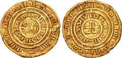 Early Medieval & Islamic CRUSADERS, Latin Kingdom of Jerusalem. Imitation Bezants. 11th-12th centuries. AV Bezant (22.5mm, 3.83 g, 3h). Imitating a dinar of the Fatimid caliph al-Amir. Acre mint. Seco