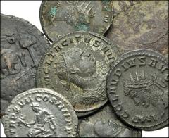 MIXED. Roman Imperial & Byzantine. Miscellaneous AR and Æ. Includes: ROMAN IMPERIAL: Caracalla. Denarius // Gallienus. Antoninianus / Claudius II Gothicus. Antoninianus // Tacitus. Antoninianus // Com
