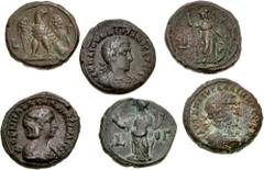 Large Lots ROMAN. Provincial. Large lot of twenty-four (24) Alexandrian potin tetradrachms. Includes: Maximinus (2) // Gordian III (3) // Tranquuillina (1) // Philip I (3) // Trajan Decius (1) // Here
