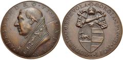 ITALY, Papal Medals. Alexander VI (Roderic Llançol de Borja i Borja). 1492-1503. Æ Medal (43mm, 58.40 g, 12h). Dated 1492. · ALESSANDRO · VI · PONT · MAX ·, bust left, wearing zucchetto and mantum; st