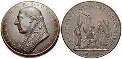 ITALY, Papal Medals. Alexander VI (Roderic Llançol de Borja i Borja). 1492-1503. Æ Medal (44mm, 68.75 g, 12h). Dated 1500. · ALESSANDRO · VI · PONT · MAX ·, bust left, wearing zucchetto and mantum; st