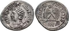 Roman Provincial SELEUCIS and PIERIA, Antioch. Otacilia Severa. Augusta, AD 244-249. BI Tetradrachm (30.5mm, 10.23 g, 7h). Struck AD 244. Draped bust left, wearing stephane, set on crescent below bust