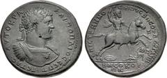 Roman Provincial MYSIA, Pergamum. Geta. AD 209-211. Æ Medallion (45mm, 49.26 g, 6h). Menogenes the Younger, strategos for the second time. Struck AD 211. · AVTOKPA · KAI · ΠΟΠΛΙOC · CЄΠTI · ΓЄTAC ·, l