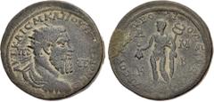 Roman Provincial CILICIA, Tarsus. Pupienus. AD 238. Æ (37mm, 26.62 g, 12h). ΑΥΤ ΚΑΙC Μ ΚΛ ΠΟΥΠΙΗΝΟΝ CЄΒ, Π Π in fields, radiate, draped, and cuirassed bust right / ΤΑΡCΟΥ ΜΗΤΡΟΠΟΛЄΩC, Hermes standing 