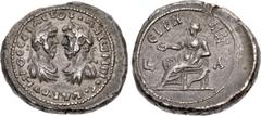 Roman Provincial EGYPT, Alexandria. Marcus Aurelius & Lucius Verus. AD 161-169. BI Tetradrachm (26.5mm, 13.74 g, 12h). Dated RY 1 (AD 161/2). • ANTωNINOC • KAI • OVHPOC CЄBACTOI, laureate and draped b