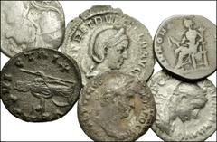 ROMAN. Imperial. AR from Vespasian to Salonina. Includes: various types and denominations. Vespasian // Hadrian // Severus Alexander // Herennia Etruscilla // Salonina. Lot also includes a Republican 