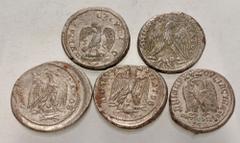 Large Lots ROMAN. Provincial. Lot of five (5) BI Tetradrachms. Includes: CYRRHESTICA, Hierapolis. Diadumenian // SELEUCIS & PIERIA, Antioch. Gordian III (2, one a flip-over double strike) // Philip I 