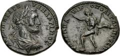 Roman Provincial MOESIA INFERIOR, Nicopolis ad Istrum. Macrinus. AD 217-218. Æ Pentassarion (26mm, 12.22 g, 6h). Marcus Claudius Agrippa, legatus consularis. Laureate, draped, and cuirassed bust right