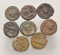 Large Lots ROMAN. Provincial. Lot of twenty-five (25) Potin Tetradrachms. Includes: various rulers. Near VF to Good VF. LOT SOLD AS IS, NO RETURNS. Twenty-five (25) coins in lot.