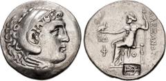 Greek LYCIA, Phaselis. Circa 218/7-186/5 BC. AR Tetradrachm (30mm, 15.97 g, 1h). In the name and types of Alexander III of Macedon. Dated CY 14 (205/4 BC). Head of Herakles right, wearing lion skin / 