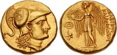 Greek SELEUKID EMPIRE. Seleukos I Nikator & Antiochos I Soter. Joint Reign, 294-281 BC. AV Stater (17mm, 7.09 g, 6h). In the types of Alexander III of Macedon. Indian standard. Aï Khanoum mint. Struck