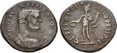 Selections from the DiMarzio Collection of London Mint Æs Lot of four (4) Æ Folles of the Tetrarchy from Londinium (London) mint. Includes: Diocletian, Maximianus, Constantius I, and Galerius. . Diocl