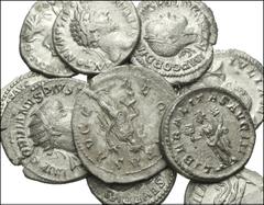 ROMAN. Imperial. AR from Antoninus Pius to Philip I. Includes: DENARII: Antoninus Pius // Marcus Aurelius // Septimius Severus (3) // Elagabalus // Julia Maesa // Severus Alexander // Gordian III // A