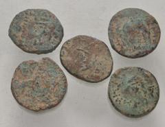 Large Lots ORIENTAL GREEK. Elymais. Lot of five (5) Æ Tetradrachms. Includes: Assorted varieties. Fine to Near VF. LOT SOLD AS IS, NO RETURNS. Five (5) coins in lot.