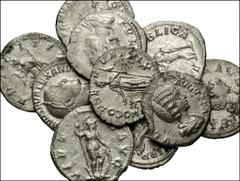 ROMAN. Imperial. AR from Julia Domna to Julia Mamaea. Includes: all denarii. Julia Domna // Julia Paula (2) // Julia Soaemias // Julia Maesa // Severus Alexander (3) // Julia Mamaea (2). Good Fine-Nea