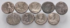 Large Lots ROMAN. Provincial. Lot of nine (9) BI Alexandrian Tetradrachms. Includes: Various rulers and types. VG-Fine. LOT SOLD AS IS, NO RETURNS. Nine (9) coins in lot.