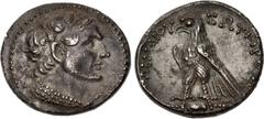 Ptolemaic Coins from the Ken Bressett Collection PTOLEMAIC KINGS of EGYPT. Ptolemy IV Philopator. 222-205/4 BC. AR Tetradrachm (28mm, 14.01 g, 1h). Uncertain mint 39. Diademed bust of Ptolemy I right,