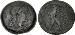 Ptolemaic Coins from the Ken Bressett Collection PTOLEMAIC KINGS of EGYPT. Ptolemy IV or Ptolemy V. 222-205/4 BC or 204-180 BC. Æ (27.5mm, 15.57 g, 12h). Contemporary imitation of Alexandreia mint, Se
