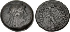 Ptolemaic Coins from the Ken Bressett Collection PTOLEMAIC KINGS of EGYPT. Ptolemy V Epiphanes. 204-180 BC. Æ (29mm, 17.43 g, 11h). Alexandreia mint. Series 6B. Head of Isis right, wearing wreath of g