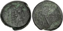 Ptolemaic Coins from the Ken Bressett Collection PTOLEMAIC KINGS of EGYPT. Ptolemy VI Philometor. Second sole reign, 163-145 BC. Æ (28mm, 15.06 g, 11h). Alexandreia mint. Series 7B. Head of Isis right