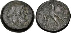 Ptolemaic Coins from the Ken Bressett Collection PTOLEMAIC KINGS of EGYPT. Ptolemy VI Philometor. First sole reign, 180-170 BC. Æ Obol (23mm, 10.37 g, 11h). Cyprus mint. Diademed head of Zeus-Ammon ri