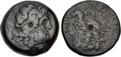 Ptolemaic Coins from the Ken Bressett Collection PTOLEMAIC KINGS of EGYPT. temp. Kleopatra III & Ptolemy IX to Ptolemy XII. 116-51 BC. Æ (20mm, 8.18 g, 11h). Alexandreia mint. Series 9. Diademed head 