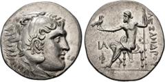 Greek LYCIA, Phaselis. Circa 218/7-186/5 BC. AR Tetradrachm (32mm, 15.33 g, 11h). In the name and types of Alexander III of Macedon. Dated CY 11 (211/0 BC). Head of Herakles right, wearing lion skin /