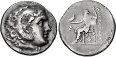 Greek LYCIA, Phaselis. Circa 218/7-186/5 BC. AR Tetradrachm (30.5mm, 15.94 g, 1h). In the name and types of Alexander III of Macedon. Dated CY 4 (215/4 BC). Head of Herakles right, wearing lion skin; 