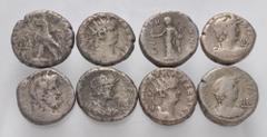 Large Lots ROMAN. Provincial. Lot of eight (8) Alexandrian BI Tetradrachms. Includes: Nero (7) // Vespasian. Various reverse types. Fine to Near VF. LOT SOLD AS IS, NO RETURNS. Eight (8) coins in lot.
