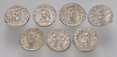 Large Lots ROMAN. Imperial. Lot of seven (7) AR Antoniniani. Includes: Philip I (3) // Philip II, as Caesar // Trajan Decius (2) // Herennia Etruscilla. VF to Good VF. LOT SOLD AS IS, NO RETURNS. Seve