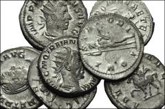 ROMAN. Imperial. AR from Gordian III to Herenilla Etruscilla. Includes: all antoniniani. Gordian III // Philip I (3) // Trajan Decius (2) // Herennia Etruscilla. Average Good VF. LOT SOLD AS IS, NO RE