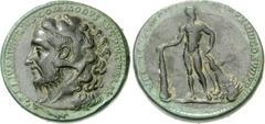 Commodus. AD 177-192. Bimetallic Medallion (63.85 g, 12h). Rome mint. Struck 10-31 December AD 192. L AELIVS • AVRELIVS • COMMODVS AVG PIVS FELIX, head of Commodus as Hercules left, wearing lion skin 