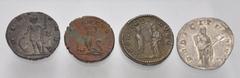 Large Lots ROMAN. Imperial. Lot of four (4) Antoniniani. Includes: Herennia Etruscilla // Salonina // Tetricus II // Quintillus. VF. LOT SOLD AS IS, NO RETURNS. Four (4) coins in lot.