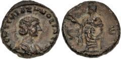 Roman Provincial EGYPT, Alexandria. Zenobia. Usurper, AD 268-272. Potin Tetradrachm (20mm, 6.87 g, 12h). Dated RY 5 of Vaballathus (AD 272). Draped bust right, wearing stephane / Elpis advancing left,