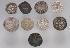 Large Lots MIXED. Early Medieval - World. Lot of nine (9) AR and BI Crusader-related denominations. Includes: Latin Kingdom of Jerusalem. BI Denier (2) // Antioch. BI Denier (3). Lot also includes two