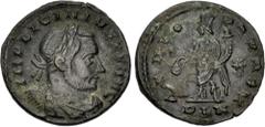 Selections from the DiMarzio Collection of London Mint Æs Licinius I. AD 308-324. Æ Follis (22mm, 4.70 g, 6h). Londinium (London) mint. Struck circa AD 311-312. Laureate, draped, and cuirassed bust ri
