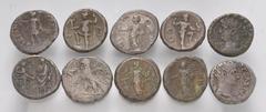 Large Lots ROMAN. Provincial. Lot of thirteen (13) Alexandrian BI Tetradrachms. Includes: various rulers. Near VF to VF. LOT SOLD AS IS, NO RETURNS. Thirteen (13) coins in lot.