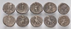 Large Lots ROMAN. Provincial. Lot of thirteen (13) Alexandrian BI Tetradrachms. Includes: various rulers. Near VF to VF. LOT SOLD AS IS, NO RETURNS. Thirteen (13) coins in lot.