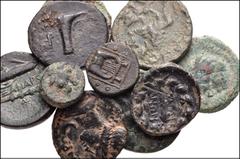 GREEK. Miscellaneous. Various civic and royal Æ. Includes: KINGS of MACEDON. Alexander III ‘the Great’ (1) // AEOLIS, Kyme. Hippias, magistrate (1) // IONIA, Kolophon (2) // LYDIA, Sardes (1). Lot als
