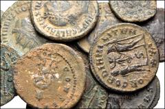 ROMAN. Imperial. Antoniniani, Æ Folles and smaller module Æ coinage. Includes: ANTONINIANUS. Gallienus (3), Probus, Numerian, Diocletian, and Maximianus // FOLLIS. Galerius as Caesar , Galerius (2), C
