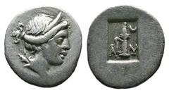 Greek (Silver, 0.86g 13mm) Lycia. Lycian League. Masikytes (BC 48-23) 1/4 Drachm