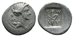 Greek (Silver, 0.87g 14mm) Lycia. Lycian League. Masikytes (BC 48-23) 1/4 Drachm