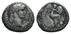 Roman Provincial (Silver, 1.72g 14mm)Nero AR Hemidrachm, Caesarea Nero (54-68 AD). AR Hemidrachm , Cappadocia, Caesarea, struck c. AD 59-60. Obv. NERO CLAVD DIVI CLAVD F CAESAR AVG GERMANI, Laureate h