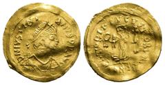 BYZANTINE (GOLD, 1.53g 17mm) BYZANTINE EMPIRE. Justin II, 565-578 AD. Gold Tremissis