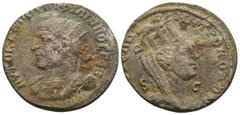 Provincial Philippus I. Arabs. (244-249 AD). Æ Bronze. Seleucis and Pieria. Antioch. Obv: laureate bust of Philippus I. Arabs left. Rev: bust of Tyche right. Weight 13.28 gr - Diameter 28 mm