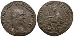 Roman Provincial Philippus I. Arabs. (244-249 AD). Æ Bronze. Seleucis and Pieria. Antioch. Obv: laureate bust of Philippus I. Arabs left. Rev: Tyche seated left. Weight 16.73 gr - Diameter 34 mm