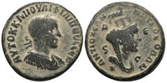 Roman Provincial Philippus I. Arabs. (244-249 AD). Æ Bronze. Seleucis and Pieria. Antioch. Obv: laureate bust of Philippus I. Arabs right. Rev: bust of Tyche right. Weight 17.18 gr - Diameter 28 mm