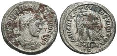 Roman Provincial Philipp I. Arabs. (244-249 AD). Billon Tetradrachm. (28mm 11,58g) Antioch. Obv: laureate bust of Philipp I. Arabs right. Rev: eagle spreading wings standing right holding wreath. Weig